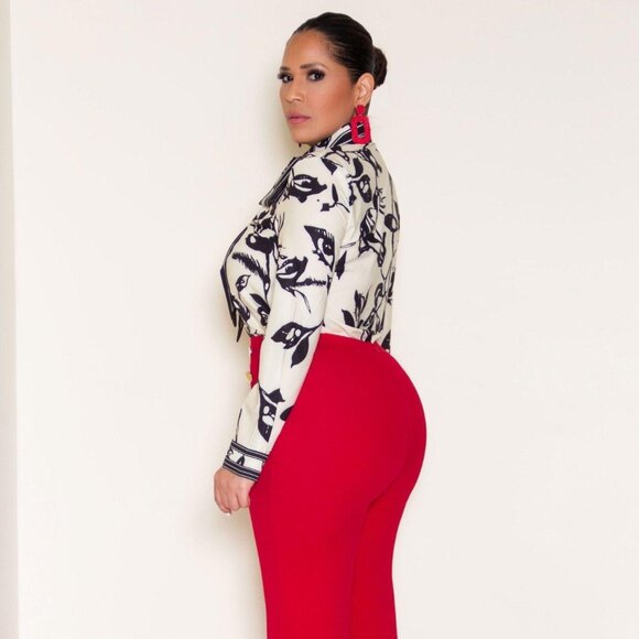 MELANI ELEGANT SHIRT WITH NECK TIE - Picture 3 of 3